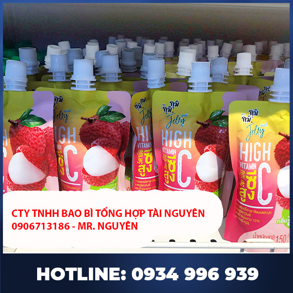 Túi nhựa đựng nước trái cây có vòi tiện lợi